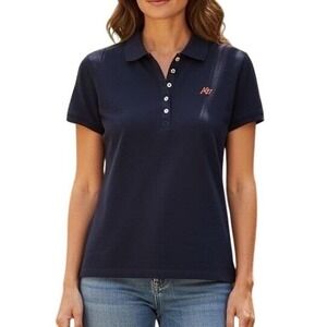 NWT Aeropostale Womens Navy Blue Polo Shirt Short Sleeve Size XXL